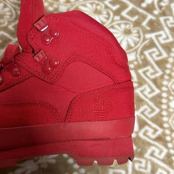 Timberland Euro Hiker Rip Comfortable Boots All Red Men's TB0A1507 - Size 7.5 - Picture 8 of 8